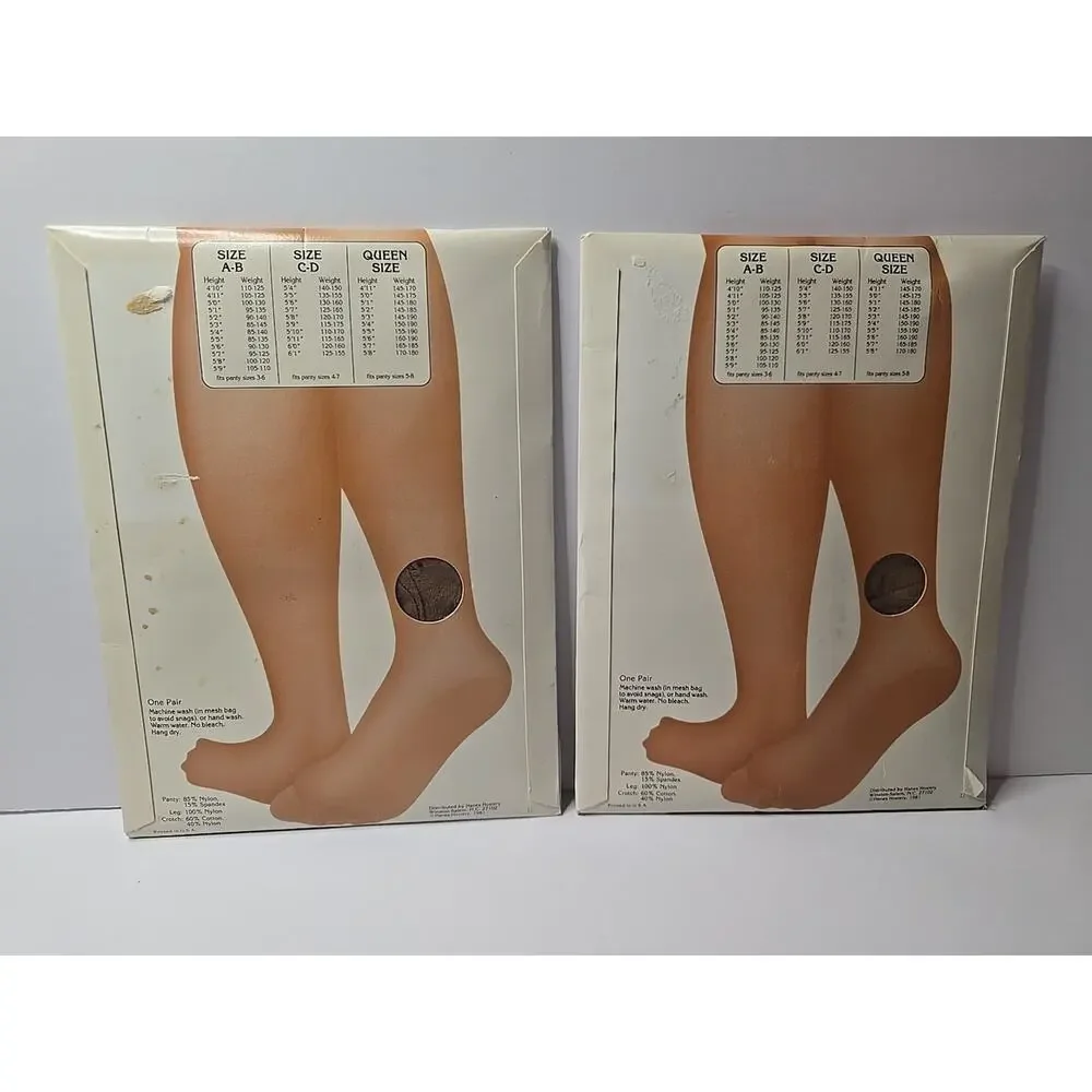 RARE Vintage LOT 4 Underalls Slenderalls Pantyhose & Panties Size A-B 330 Nude